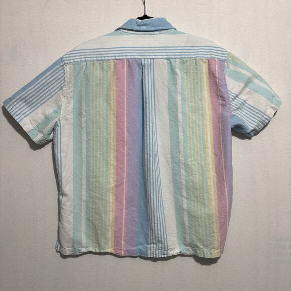 Chubbies The Nutter Polo Shirt Large Colorway Blue White Pink Casual Cabanacore - Picture 10 of 11
